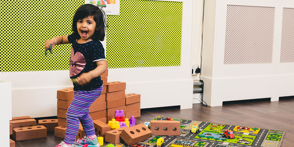 Children at play in the nursery